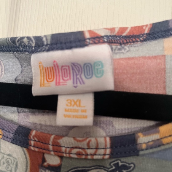 3XL LuLaRoe Toy Story Theme Multicolor Graphic Top - Picture 5 of 7